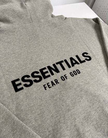 DARK OATMEAL ESSENTIAL HOODIE