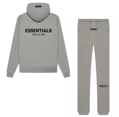 Dark Oatmeal Essentials Set Hoodie & Pants