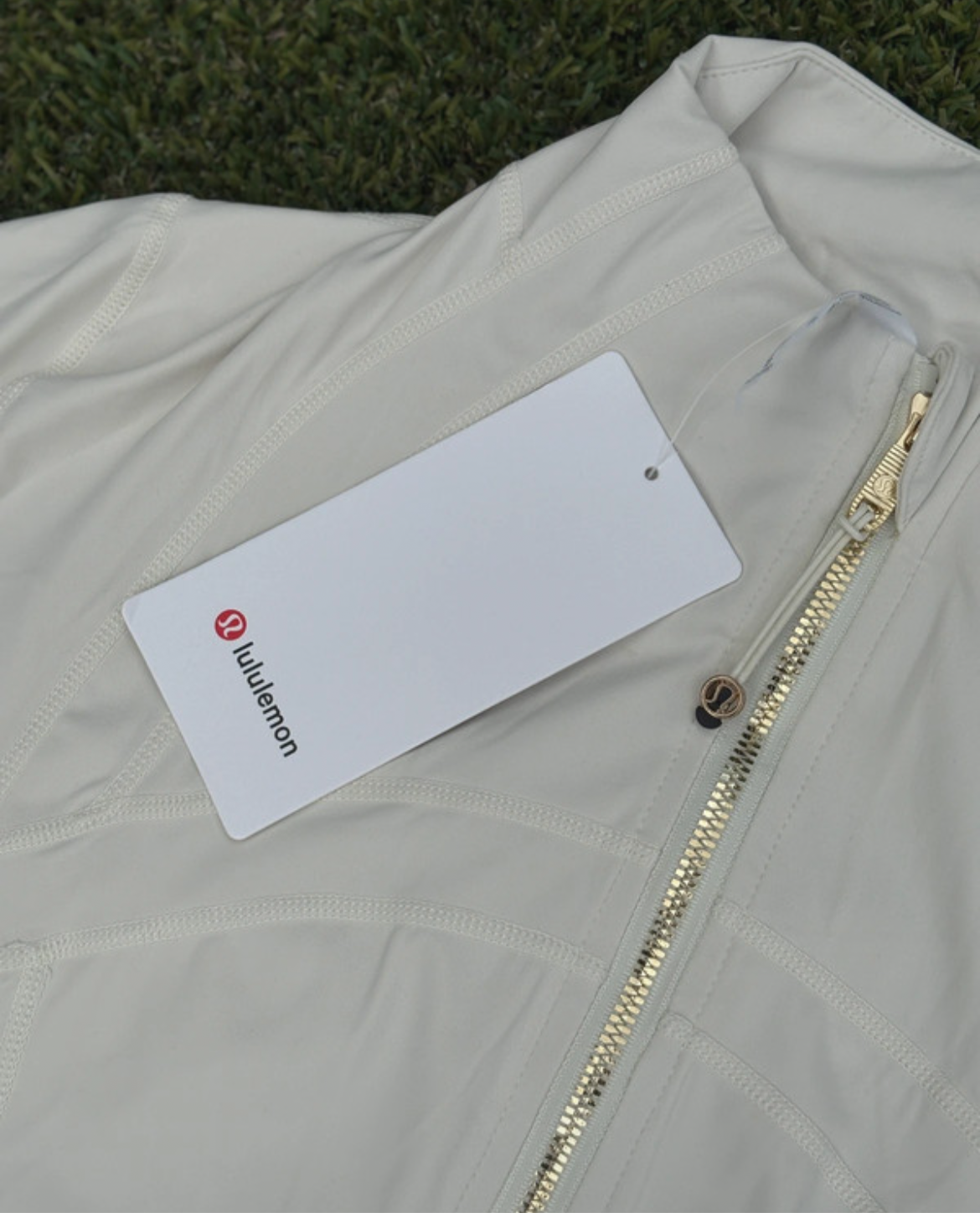 Lululemon Define Jacket  White Gold Zipper